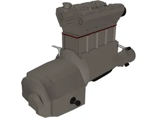 V8 Engine 3D Model