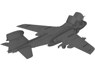 Grumman EA-6B Prowler 3D Model