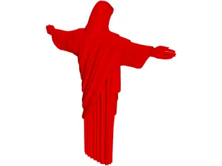 Christ Statue in Rio 3D Model