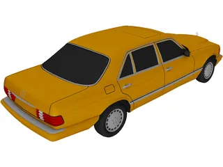 Mercedes-Benz SEL (1990) 3D Model