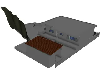 Greek Country House 3D Model