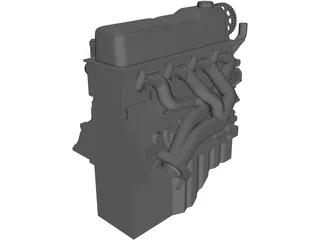 Ford 2.3 Engine 3D Model