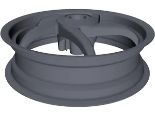 Wheel Rear Aprilia SR50 3D Model