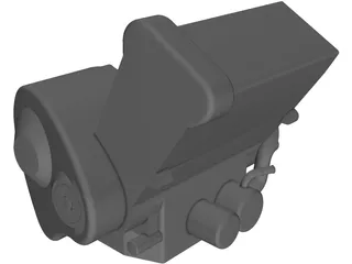 Honda CBR-600RR Engine 3D Model