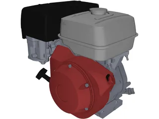 Honda GX340 Engine 3D Model