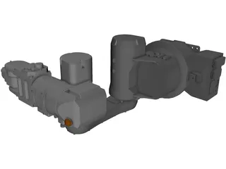 Epson PS3-AS0 6 Axis Robot 3D Model