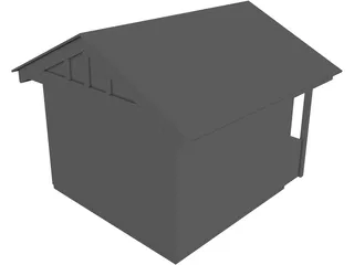 Shed [+Shelves and Table] 3D Model