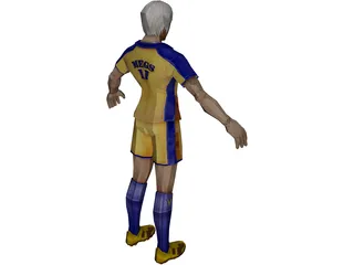 Soccer Player 3D Model