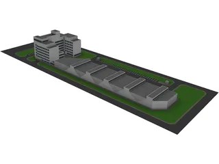 Logistic Company Complex 3D Model
