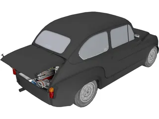 Fiat Abarth 1000TC 3D Model
