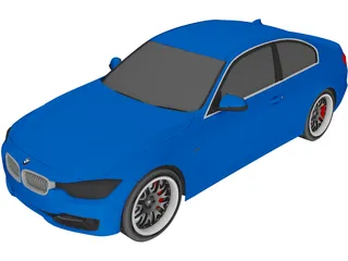 BMW 335i Coupe [F30] (2012) 3D Model