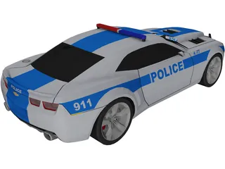Chevrolet Camaro Police 3D Model