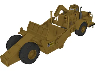 Caterpillar 631D Scraper 3D Model