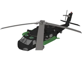 Helicopter Concept 3D Model