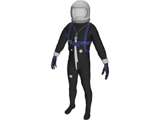 Astronaut Mercury Project 3D Model