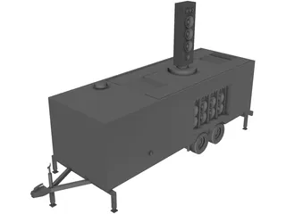 Trailer Speaker 3D Model