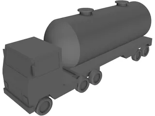 Cement Truck 3D Model