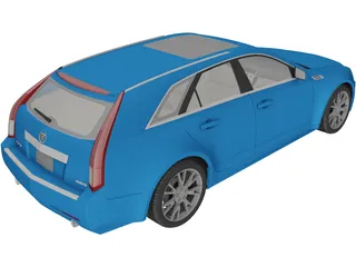 Cadillac CTS Sport Wagon (2010) 3D Model