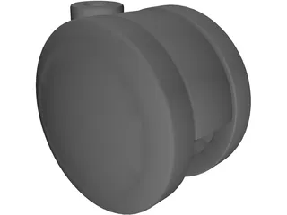 Caster Wheel 3D Model