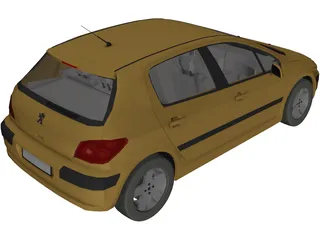 Peugeot 307 3D Model