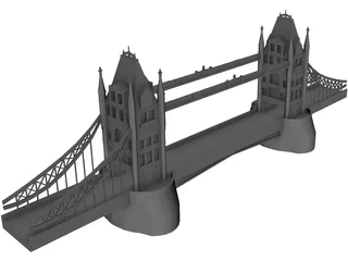 London Tower Bridge 3D Model