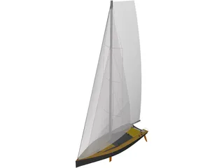 Sail Boat 3D Model