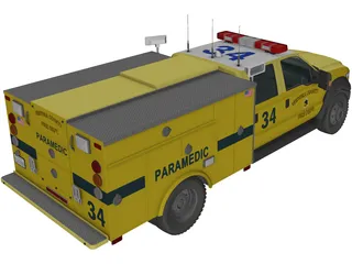 Ford F-450 Rescue 3D Model