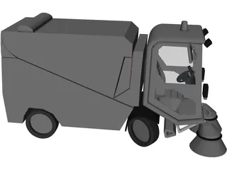 Tennant 636 Vacuum Sweeper 3D Model
