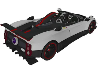 Pagani Cinque Roadster 3D Model