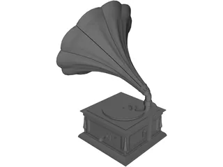 Gramophone 3D Model
