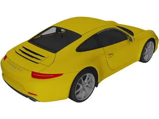 Porsche 911 Carrera (2012) 3D Model