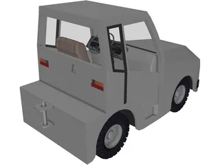 Airport Tug 3D Model