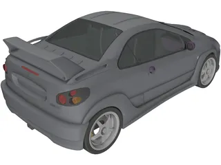 Peugeot 206cc [Tuning] 3D Model