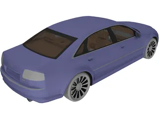 Audi A8 Long (2003) 3D Model