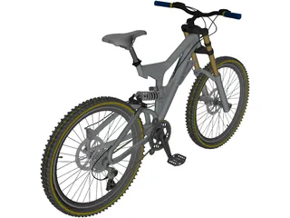 Bike Mountain Freeride/Downhill 3D Model