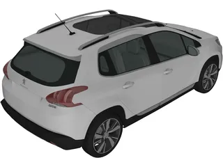Peugeot 2008 (2013) 3D Model