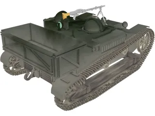 Renault UE Chenillette 3D Model