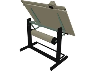 Drafting Table 3D Model