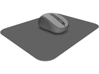 Wireless Mouse 3500 3D Model