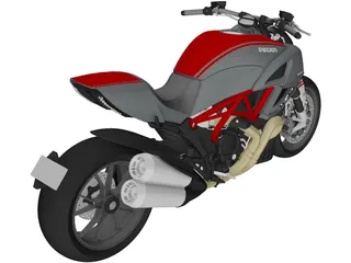 Ducati Diavel (2011) 3D Model