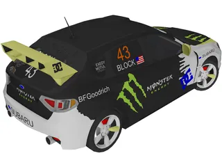 Subaru Impreza WRX STi Ken Block 3D Model