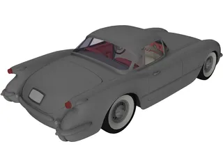 Chevrolet Corvette (1954) 3D Model