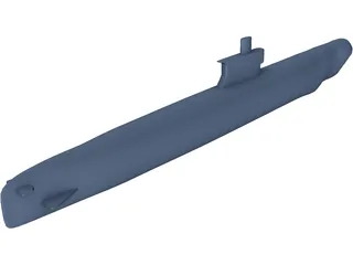Romeo Class Submarine 3D Model