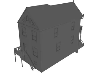 House Urban Victorian 3D Model