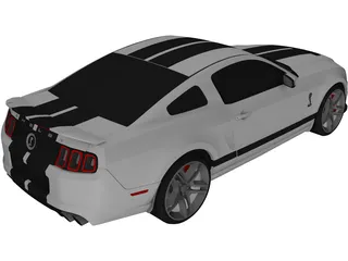 Ford Mustang Shelby GT500 3D Model