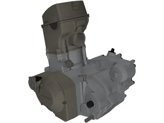 Honda CRF250X Engine 3D Model