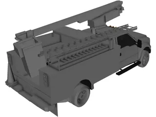 Ford F-450 Ultility Truck 3D Model