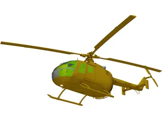 MBB BO 105 3D Model