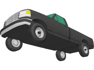 Ford F-350 Pickup (1993) 3D Model