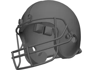 Football Helmet 3D Model